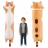 Katės formos minkštas žaislas-pagalvė vaikams, 110 cm