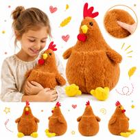 Pliušinis vištos žaislas, 25 cm