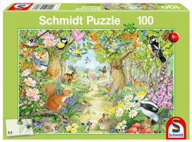 Dėlionė 100 det. miško gyvūnai Schmidt