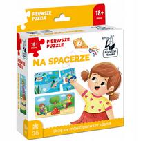 Dėlionė vaikams „First Puzzle: Pasivaikščiojimas“ – kalbos lavinimui