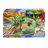Žaislinė Hot Wheels Monster Trucks lenktynių trasa „Dragon“, JFR06