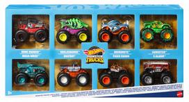 Žaisliniai automobiliukai Hot Wheels Monster Trucks, 8 metalinių modelių rinkinys JCW76
