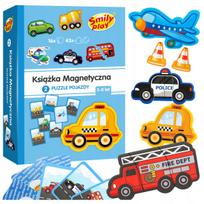 Magnetinė dėlionė „Smily Play“ transporto priemonės, vaikams nuo 3 metų