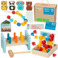 Lavinamasis Montessori žaislų rinkinys TOOKY TOY, 7 viename, XXL, 19–21 mėn. vaikams