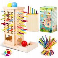 Medinis Montessori žaislas 3-in-1, edukacinis, nuo 3 metų