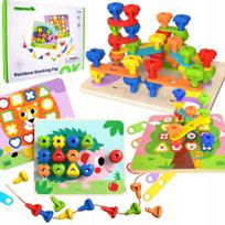 Medinė Montessori lavinamoji lenta TOOKY TOY