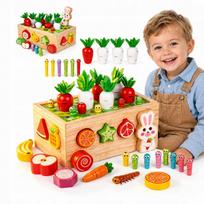 Mediniai Montessori žaislai, dovana 1 metų vaikui