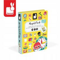 Magnetinė dėlionė laikrodis vaikams Janod Magnetibook
