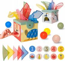 Jutiminis žaislas Taf Toys "Magic Container" su servetėlėmis ir kamuoliukais, nuo 12 mėn., 12965