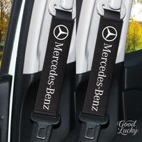 FA02 Automobilio galvos atramos kaklo pagalvėlė Sėdynės diržo peties apsauga Dangtelis Mercedes Benz A C E S G Klasės GLC CLE CLA GLB GLS W177 black