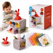 Sensorinė žaislų dėžutė kūdikiams TAF TOYS Montessori Bunny, nuo 12 mėn., 13405