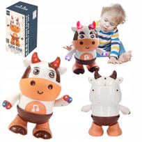 Interaktyvus muzikinis žaislas vaikams Dancing Cow su LED apšvietimu