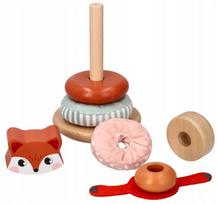 Edukacinė sensorinė piramidė Adam Toys, 6 diskai, nuo 1 metų