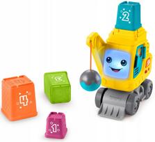 Mokomasis žaislas Fisher-Price kranas su kaladėlėmis, 9 mėn.+, anglų k.