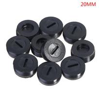 Juodo plastikinio sraigtinio anglies šepetėlio laikiklio dangtelio korpuso skersmuo 12 mm / 13 mm / 14 mm / 15 mm / 16 mm 17MM