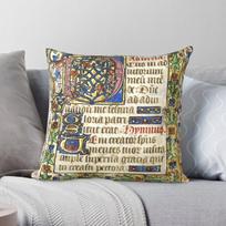 Stunning Illuminated Manuscript Square Pillowcase Polyester Linen Velvet Printed Zip Decor Pillow Case Car Cushion Cover 30X30CM gray