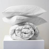 Lisola Viengulis patalynės užvalkalų komplektas - aukštos kokybės medvilnė - pagaminta Italijoje - antklodės užvalkalas 155 x 240 cm + 1 pagalvės užvalkalas 50 x 80 cm - vienspalvis tortona - baltas