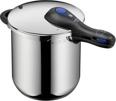 Wmf perfect plus vieno puodo greitpuodis indukcinei viryklei 8.5 l, greitpuodis su apsauga nuo liepsnos, didelis gaminimo signalas, 2 gaminimo lygiai, nuimama dangčio rankena, valdymas viena ranka