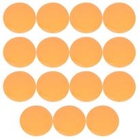 20 šiltų gelinių filtrų apvalus plastiko lakštas softbox'ams ir prožektoriams apvalus skersmuo 8 cm oranžinė