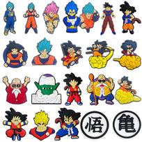 Dragon Ball Croc Charms Jibbitz Shoes Decorations, 22Pcs DIY Shoe Accessories for Clogs Sandals, Detachable Gift Set blue