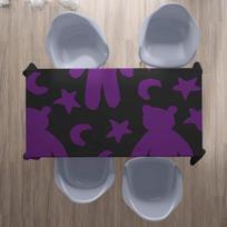 Bonamaison virtuvės dekoratyvinė staltiesė violetinė juoda 140 x 200 cm - sukurta ir pagaminta Turkijoje