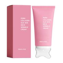 Collagen Gua Sha Neck Cream with Hyaluronic Acid & Allantoin for Deep Hydration, 90g pink