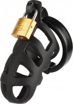 Penio narvas Mr. Steel Brutal Chastity Cage, juodas