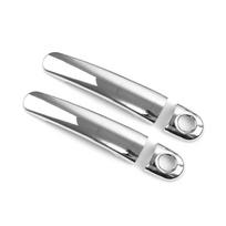 For VW Golf 4 Jetta Bora MK4 Rabbit A4 1J 1999-2004 ABS Chrome / Carbon Fiber Style Car Exterior Door Handle Covers Silver C gray