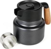 Belle Vous juodas nerūdijančio plieno termosas - kavos puodas - arbatos sietelis - 800 ml termosas su dvigubų sienelių izoliacija - izoliuotas ąsotis karštiems arba šaltiems gėrimams