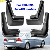 Set For BMW 3 Series E90 E91 Sedan Saloon Touring 2008 2009 2010 2011 2012 Mudguards Mud Flaps Splash Guards Front Rear black