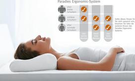 Paradies Revita Ergonomic kaklo pagalvė 40 x 80 cm Igr sertifikuota ergonominė kaklo atramos pagalvė, aukštis 10 cm