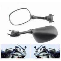 Motociklo galinio vaizdo šoniniai veidrodėliai, skirti Kawasaki NINJA ZX10R 2004 2005 2006 2007 2008 2009 2010 ZX6R ZX-6R 2005 2006 2007 2008 m. juoda
