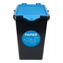 Šiukšliadėžė popieriui, šiukšlėms, rūšiavimui, plastikui, su dangčiu