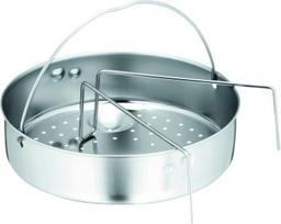 Wmf cromargan nerūdijančio plieno perfect premium 2 dalių greitpuodis 4,5 l ir 3,0 l su įdėklu, poliruotas, 2 gaminimo lygiai, valdomas viena ranka, galima plauti indaplovėje, skersmuo 22 cm, tinka indukcijai, nerūdijantis plienas, sidabrinis, 2 vnt.
