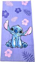 My sweety pop vaikiškas paplūdimio rankšluostis - vonios rankšluostis - vaikams - 70 x 140 cm - 100% medvilnė - atostogos - dovanos idėja (stitch - Purple)