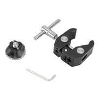 Aluminium Super Crabbing Clamp Crabbing Pliers Clip With 1/4-20 Mounting Point For Articulating Monitors Video 1 gray