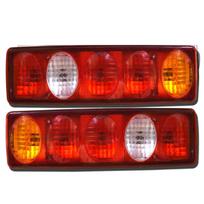 2x Tail Lamp Brake Lights Rear Combination Lights Assembly Lamp Suitable for Daf Man Valeo Truck and Trailers black
