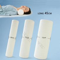 Slow Rebound Memory Foam Round Neck Pillows Soft Cervical Pain Relief Head Pillow Multifunctional Support Pillow for Waist Leg 15x45cm balta