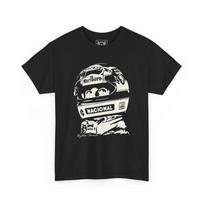 Ayrton Senna Tribute T-Shirt - Formula Racing Vintage Tee - Race Fans Best Gift 3XL gray