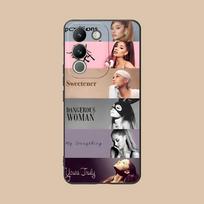 Ariana Grande Matte TPU Mobile Phone Case for VIVO V60 V50 V40 V30 V29 V27 V25 V23 Pro Lite 5G Colorful Printing Cover vivo V23e black
