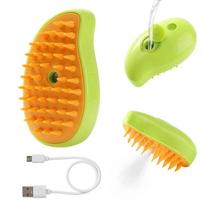 Pack Cat Steam Brush Comb Hair Dryers Pet Brush Spray Brushes Massage Hair Removal Combs Pet Grooming and Hygiene Cat Supplier orange
