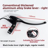 1pair/1pc Aluminium Alloy E-Bike Brake Levers Left Right Hand Brake  For Electric Bike Scooter 6 black