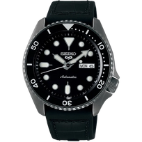 Seiko 5 Sports Automatic - Black (Silicone strap) SRPD65K3
