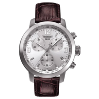 Tissot PRC 200 Chronograph Silver & Brown 42mm T055.417.16.037.00