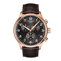 Tissot Chrono XL - Black and Rose Gold (Leather Strap) T116.617.36.057.01