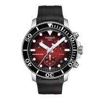 Tissot Seastar 1000 Chronograph - Dark Red Dial (Rubber Strap) T120.417.17.421.00