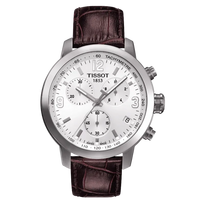Tissot PRC 200 Chronograph Silver &  Brown 41 mm T055.417.16.017.01