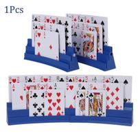 Three-Layer Playing Cards Holders Expandable Hands Free Card Holder  Family Card Game Nights tamsiai mėlyna spalva