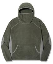 Balaclava Waffle Pullover Hoodie_Khaki Khaki/L black