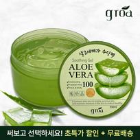 Groa 100% Aloe Vera Soothing Gel, 300ml, 1 pcs beige